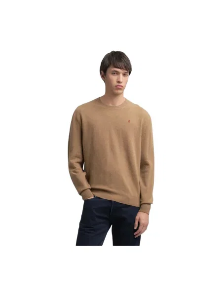 Sweter Replay wełniany beżowy