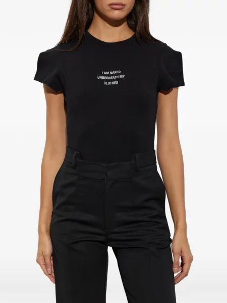 Scurt body Vetements cu imagine negru
