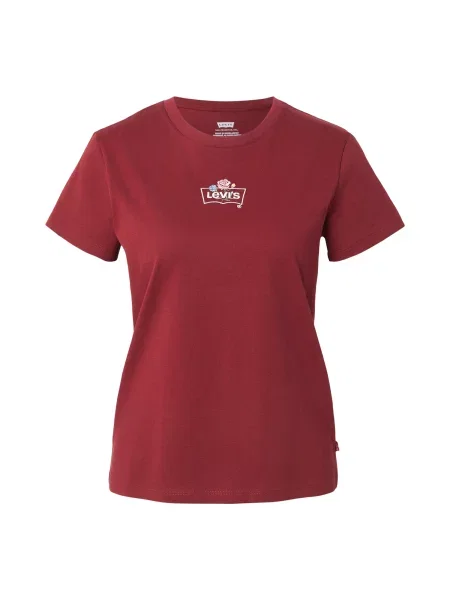 LEVI'S ® Tricou THE PERFECT roşu închis alb