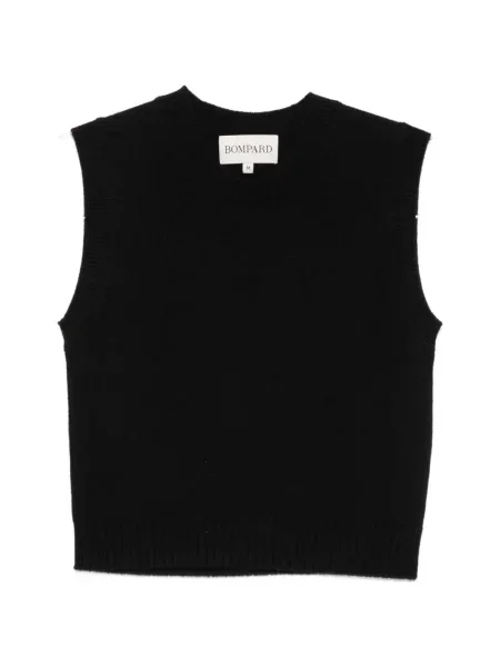 Pulover Bompard fără mâneci negru