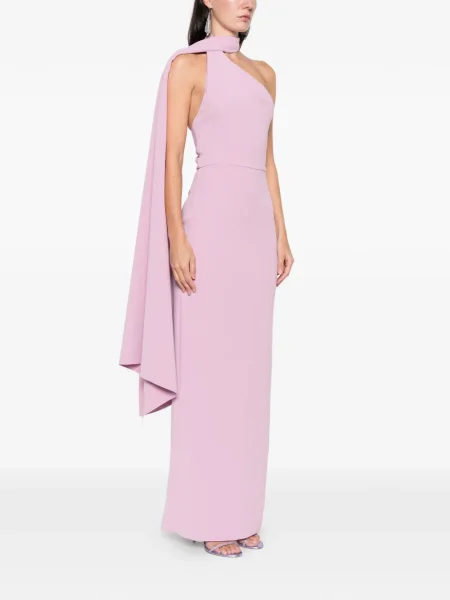 Rochie Solace London cu un umăr gol de costum roz