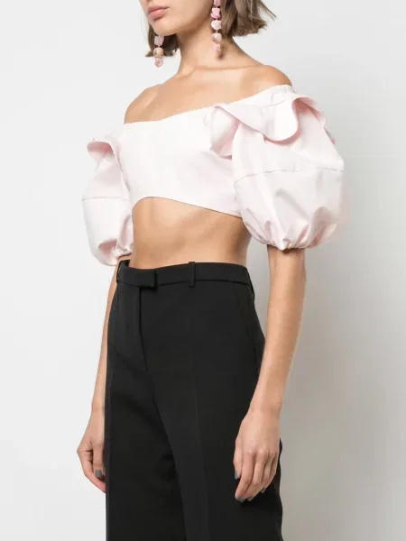 Decupat top Ellery roz