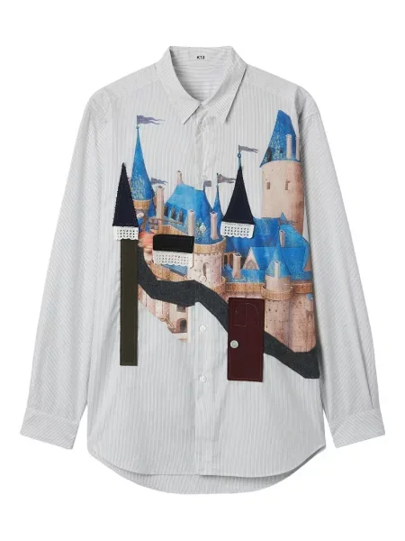 Риза Khoki на райета бяло