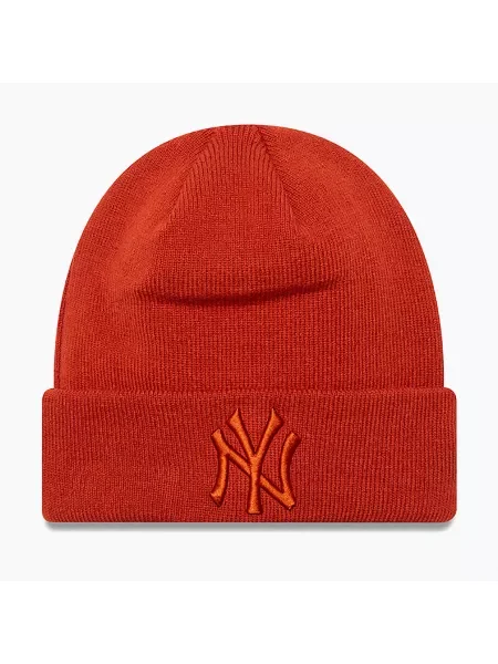 New Era Le Beanie Nyy ръждива/медна зимна шапка червено