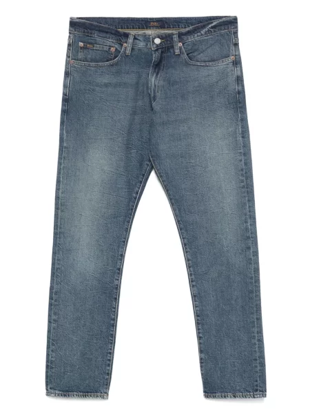 Dzianinowe kąpielówki Polo Ralph Lauren w paski czarne