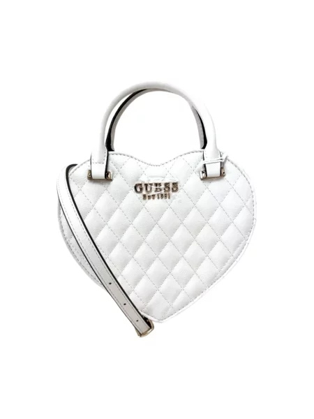 Torba Guess w serca biała