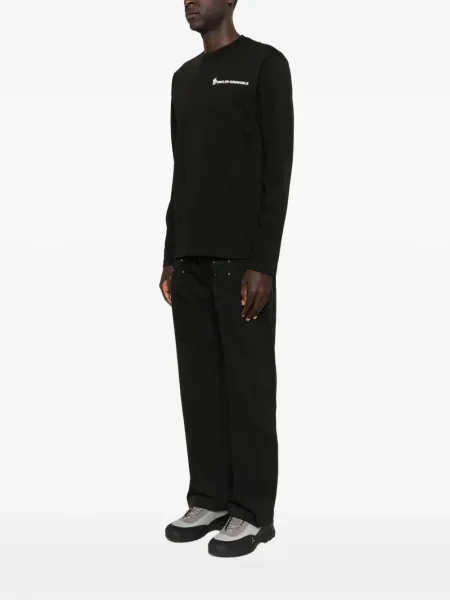 Hanorac Moncler Grenoble cu broderie negru