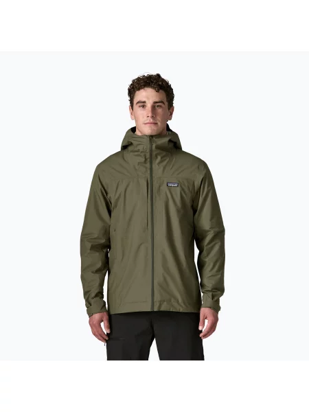 Kurtka przeciwdeszczowa Patagonia Insulated Boulder Fork Rain basin green zielona