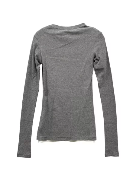 Lung tricou Jil Sander gri