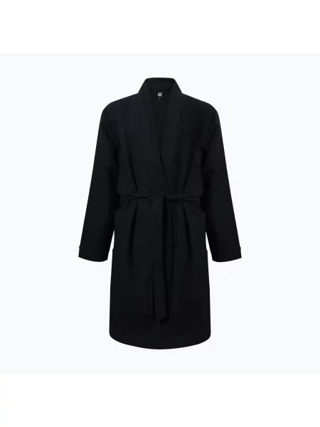 Szlafrok Bathrobe Waffle 9 black czarny