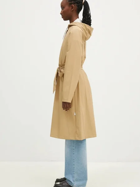 Куртка Rains A-Line Longer W Jacket W3 перехідна бежевий