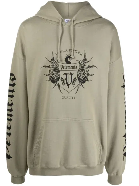 Hanorac cu glugă Vetements verde