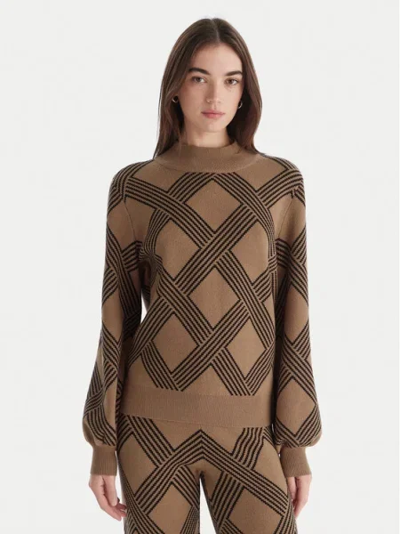 ONLY Bluză cu gât Anny bej