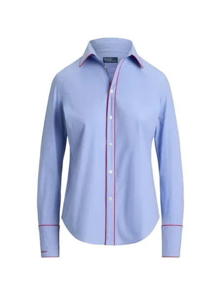 Lanena ošišano polo majica Polo Ralph Lauren s printom siva