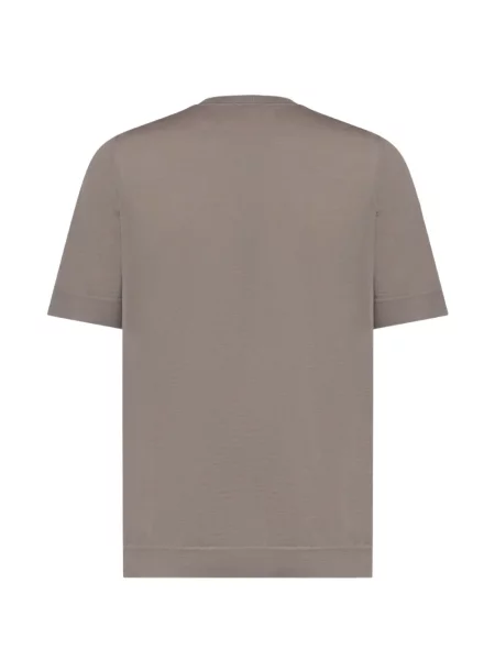 Scurt tricou Alpha Studio tricotate gri
