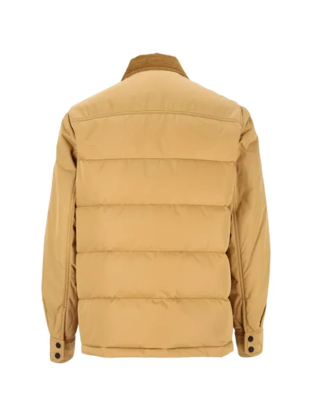 Gulerat geacă Moncler Grenoble de catifea cord