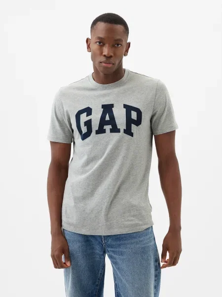 GAP Tricou bleumarin / deschis gri