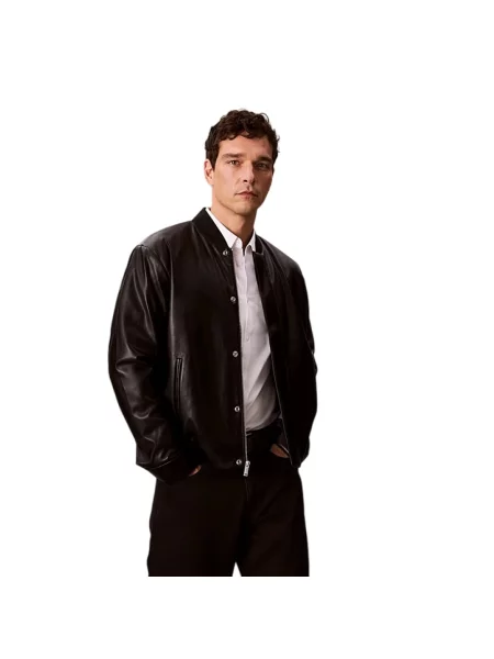 Lniane jeansy Calvin Klein z kapturem czarne