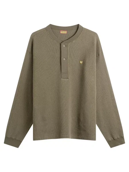 Koszula Human Made w serca z dekoltem henley