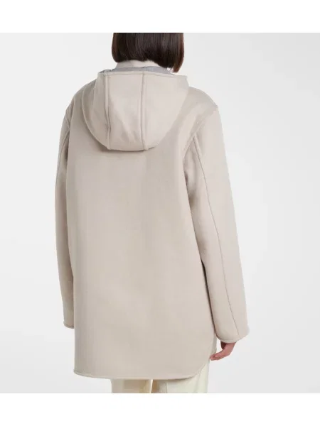 Geacă Moncler de lână bej