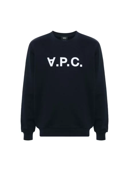 Bluza A.p.c. z dżerseju niebieska