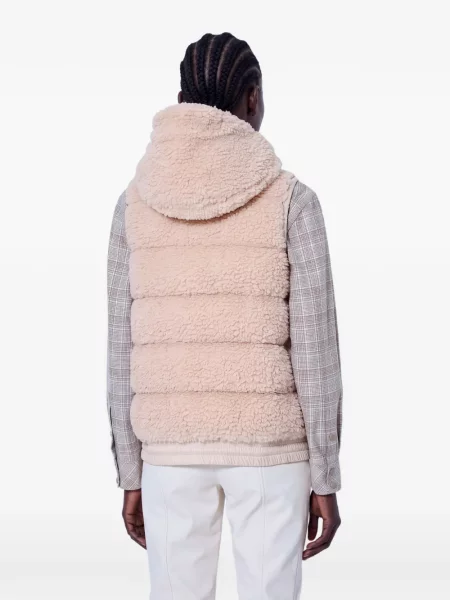 Vestă Moncler Grenoble cu glugă roz