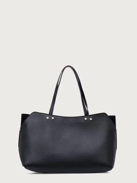 Geantă shopper Pollini din piele maro