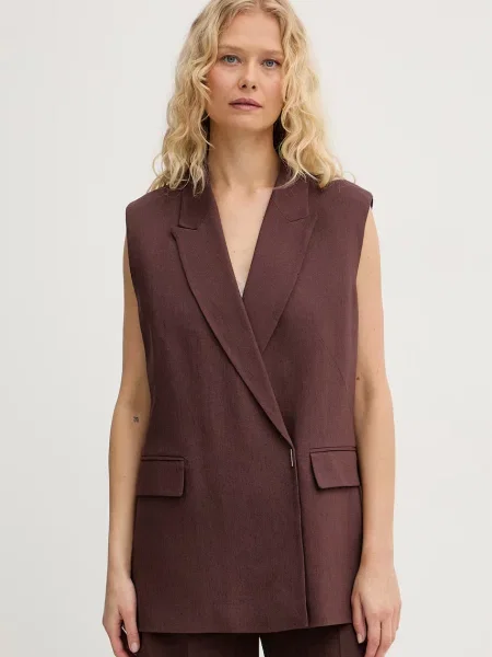 BOSS vestă de damă Jankania maro