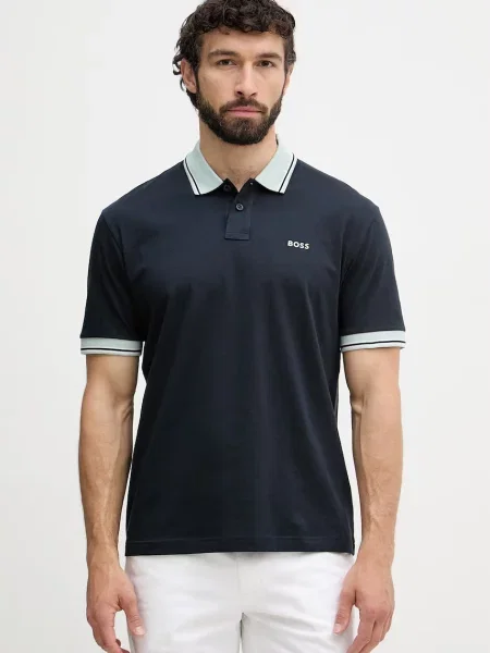 Tricou polo Boss Orange portocaliu