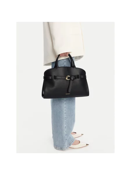 Torebka Coccinelle skórzana czarna