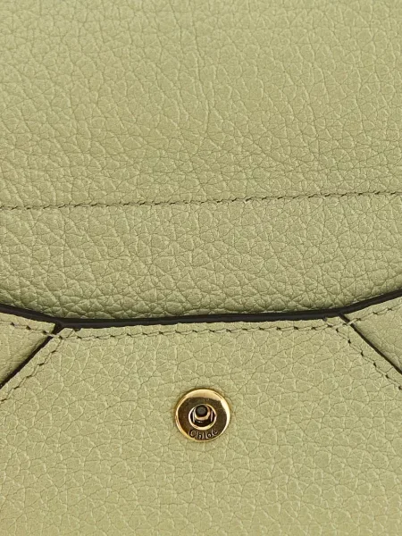 Portofel Chloé din piele verde