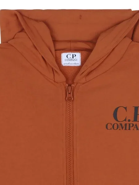 Bluza z kapturem dziecięca C.p. Company pomarańczowa