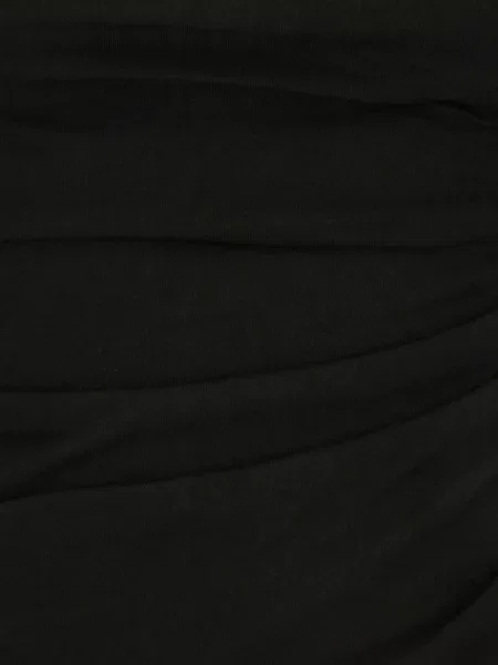 Top Agolde cu volane asimetric negru