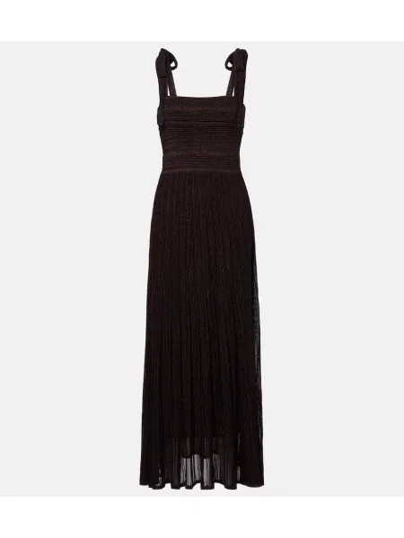Rochie maxi Zimmermann tricotate de costum maro