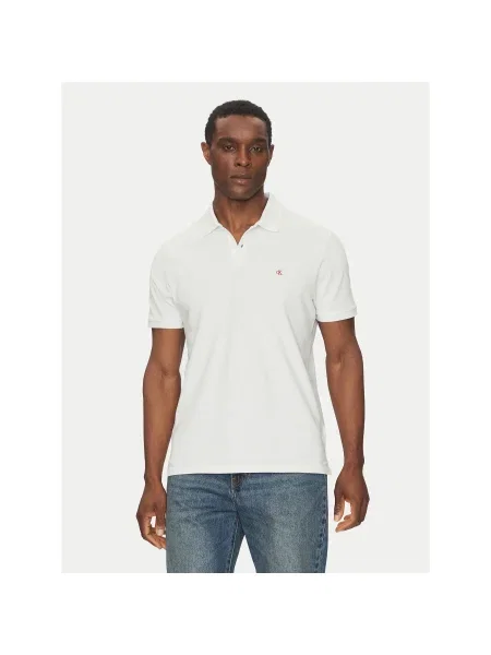 Calvin Klein Jeans Pólóing Regular Fit fehér