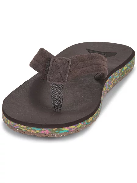 Pantofi Quiksilver din piele de căprioară maro