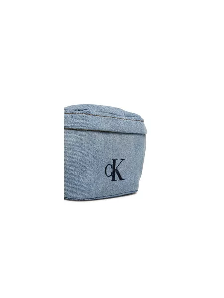 Torbica oko struka Calvin Klein Ckj Denim Waistbag Svijetloplava plava