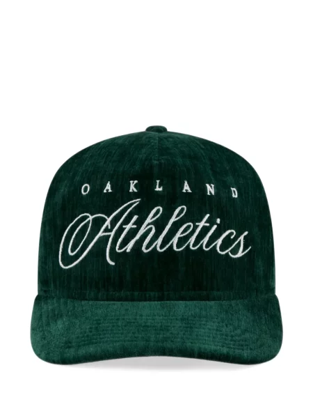 Șapcă New Era Cap de catifea cord verde
