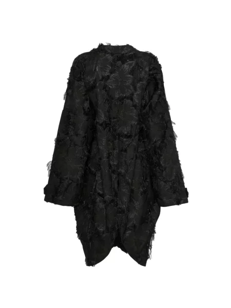 Palton Barbara Bologna din jacard negru