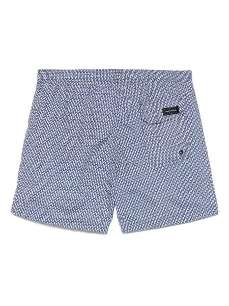 Slip de baie Tagliatore cu imagine cu imprimeu geometric albastru