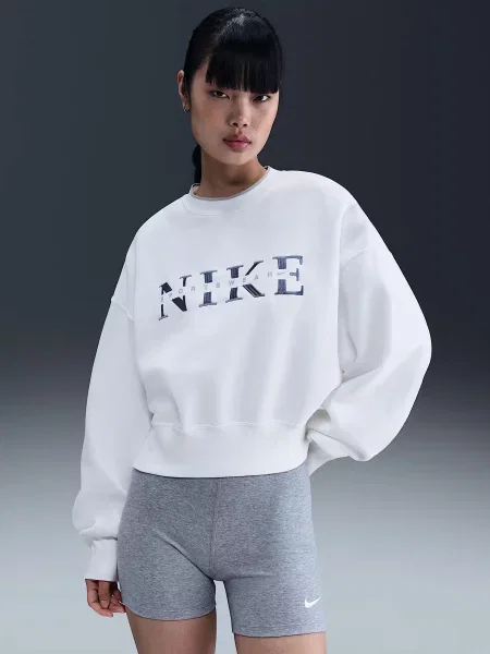 Світшот NIKE бавовна/поліестер білий