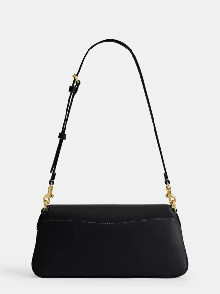 Coach чанта crossbody дамска от кожа Jet черно