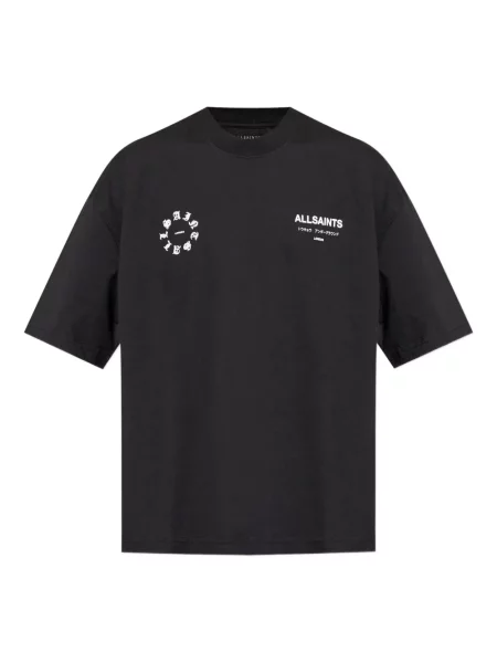 Tricou Allsaints cu autograf negru