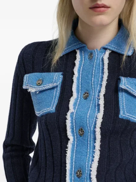 Geacă de blugi Barrie tricotate albastru