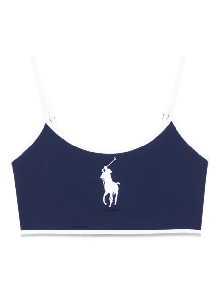 Matlasat chiloți Polo Ralph Lauren din piele albastru
