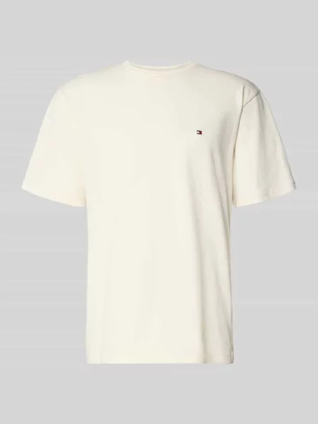 T-shirt o kroju relaxed fit z czystej bawełny Tommy Hilfiger biała