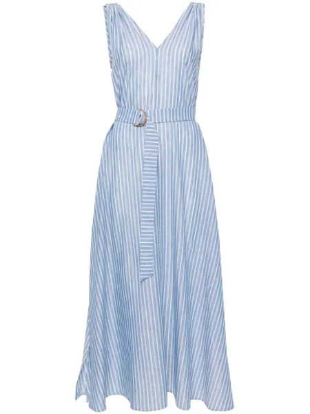 Rochie midi Fedeli până la genunchi de costum albastru