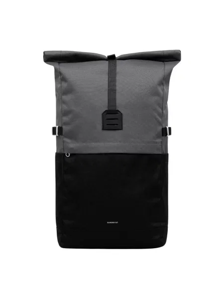 Sandqvist plecak Icon Rolltop M duży gładki czarny