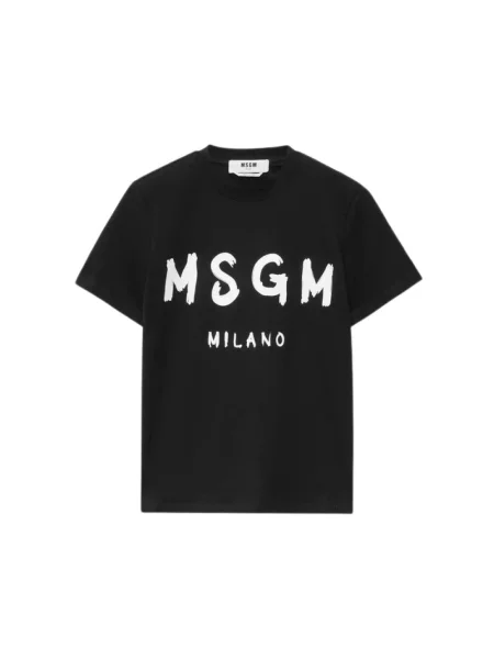 Koszulka Msgm z krótkim rękawem czarna