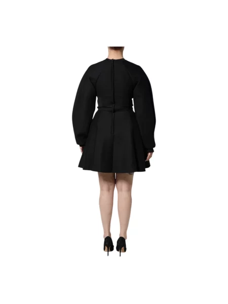 Sukienka mini Dolce And Gabbana w kształcie litery A czarna